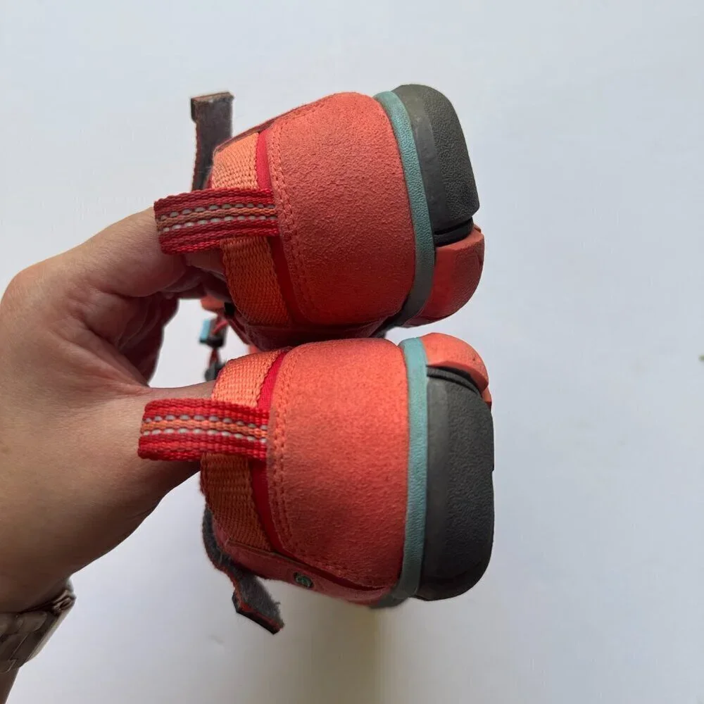 KEEN Sandals Kids Size 3 Racing Red/Orange Seacamp II CNX-C 1022989 CD-D 010819